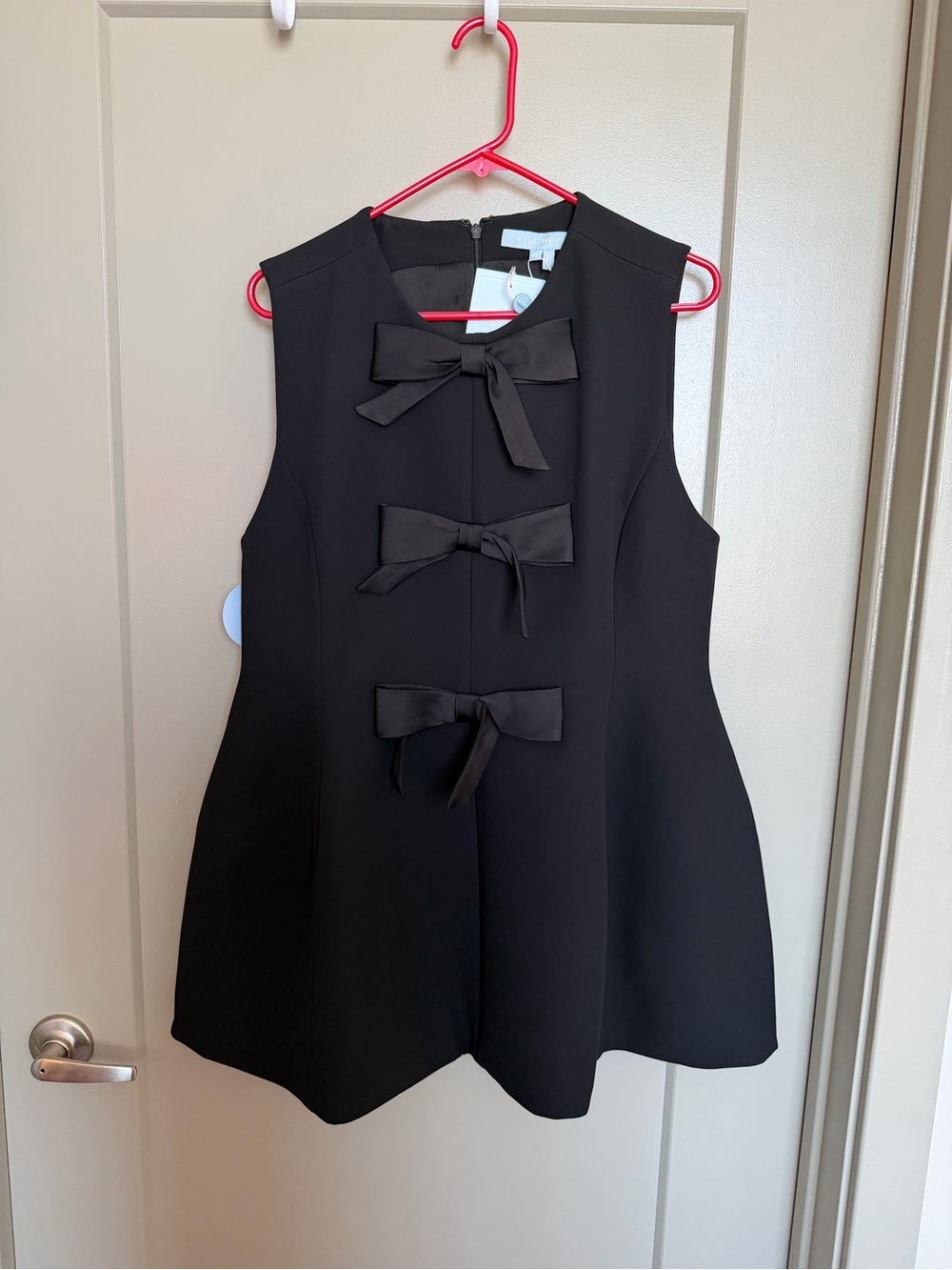 Hill House Home Black Bow Sleeveless Dress